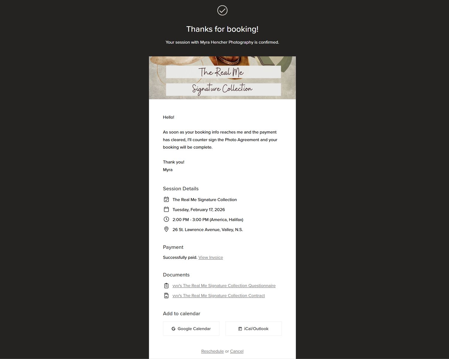 Three screenshots showing a signature collection form and document details interface.