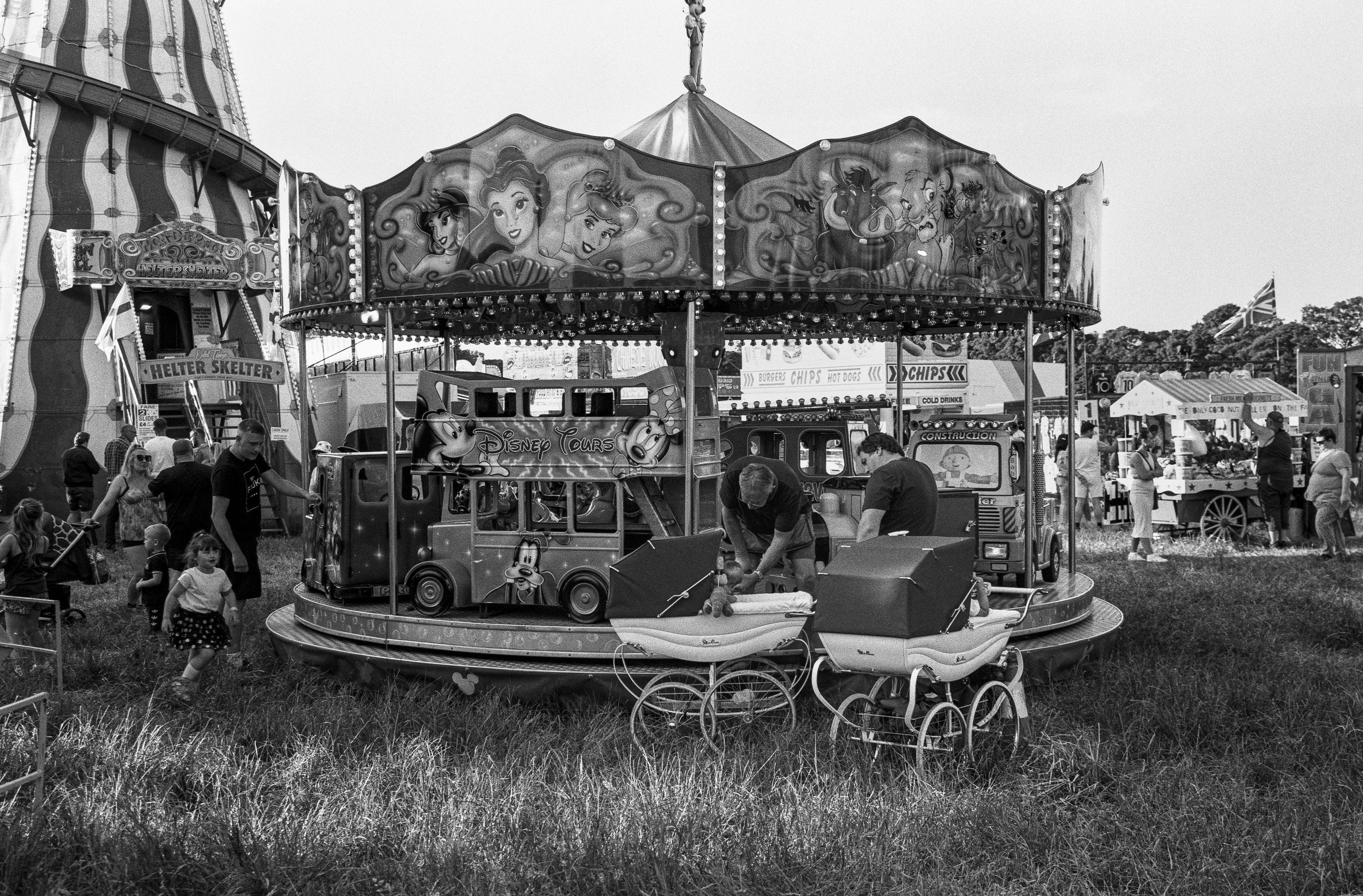 Fine art photographs of The Hoppings, Europe's largest funfair, which takes place at Newcastle's Town Moor each June. Fortune tellers, rides