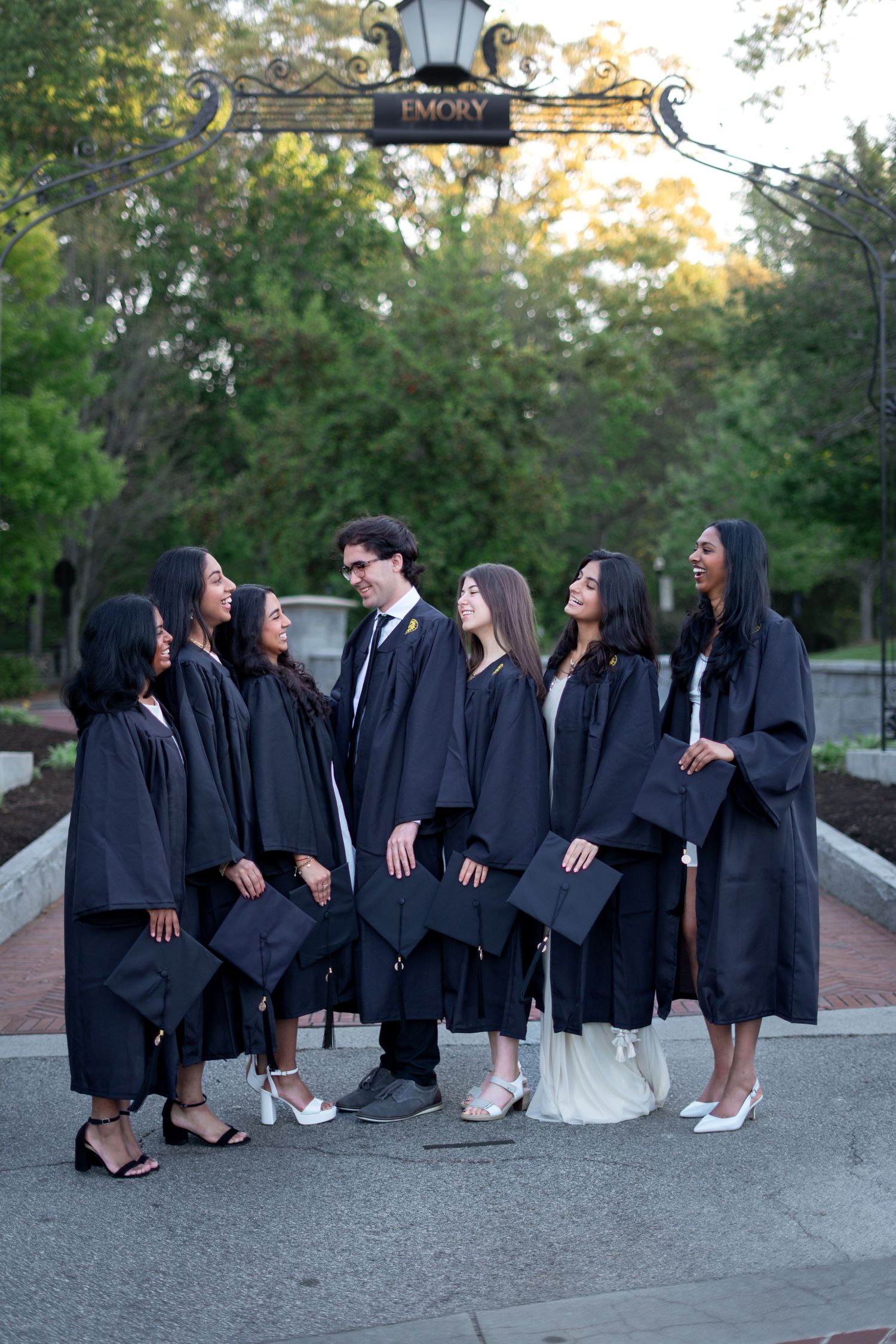 Emory student grad photos in atlanta Georgia before commencement