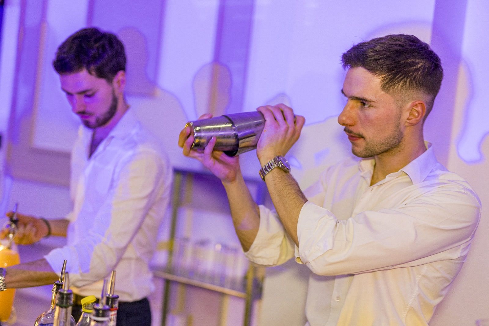 Soirée avec le bar à cocktail PilouFace, l'équipe est au complet