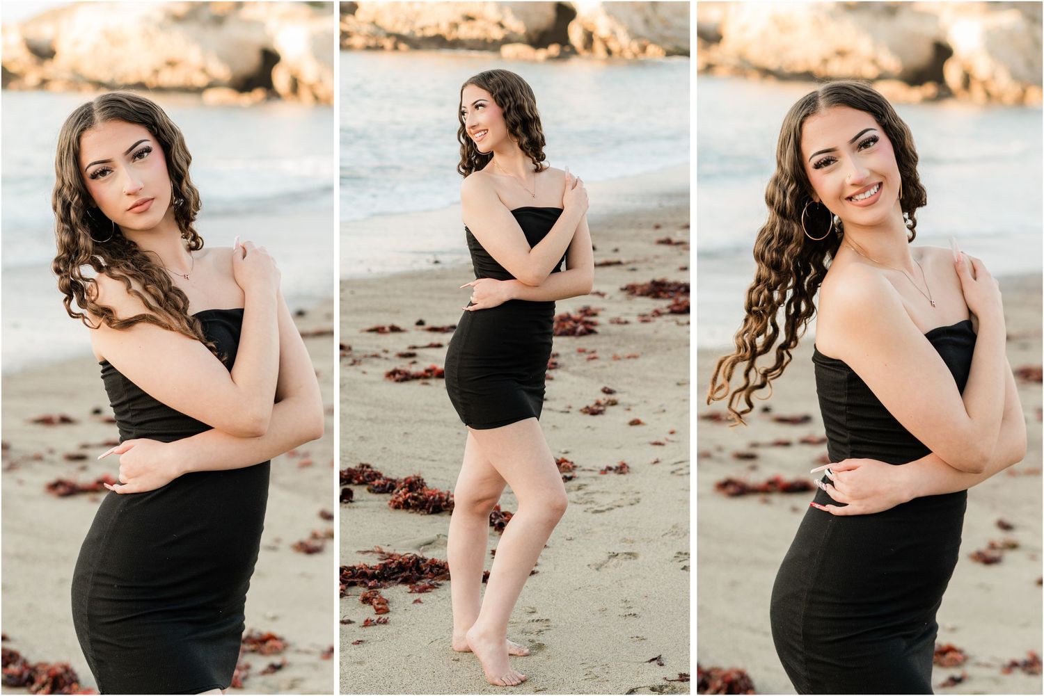 fun and playful high school senior portraits for san luis obispo slo high senior session by felisha connolly photography at beach location