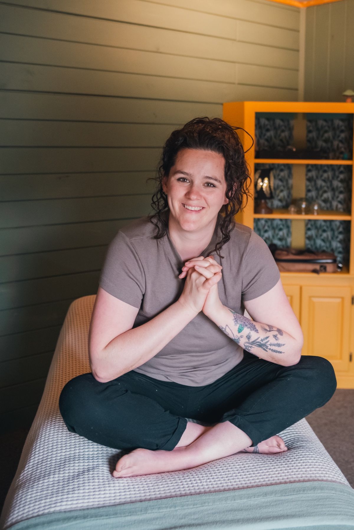Entrepreneur creating content for her brand, showing versatility of personal brand images.