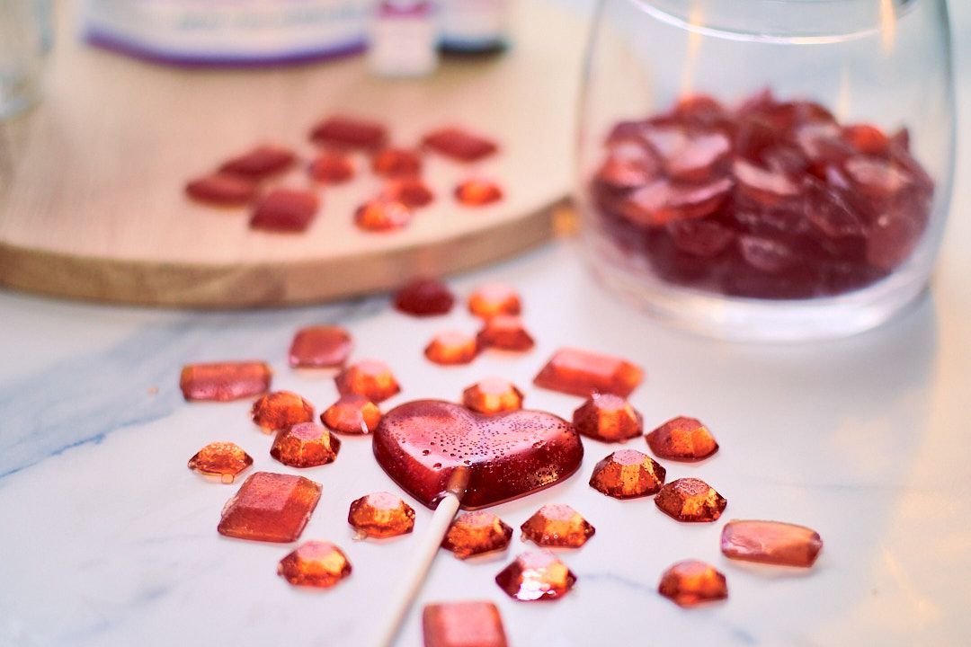 Valentine's Day Hard Candy - Dusty Rose with Watermelon Flavor for LorAnn Oils