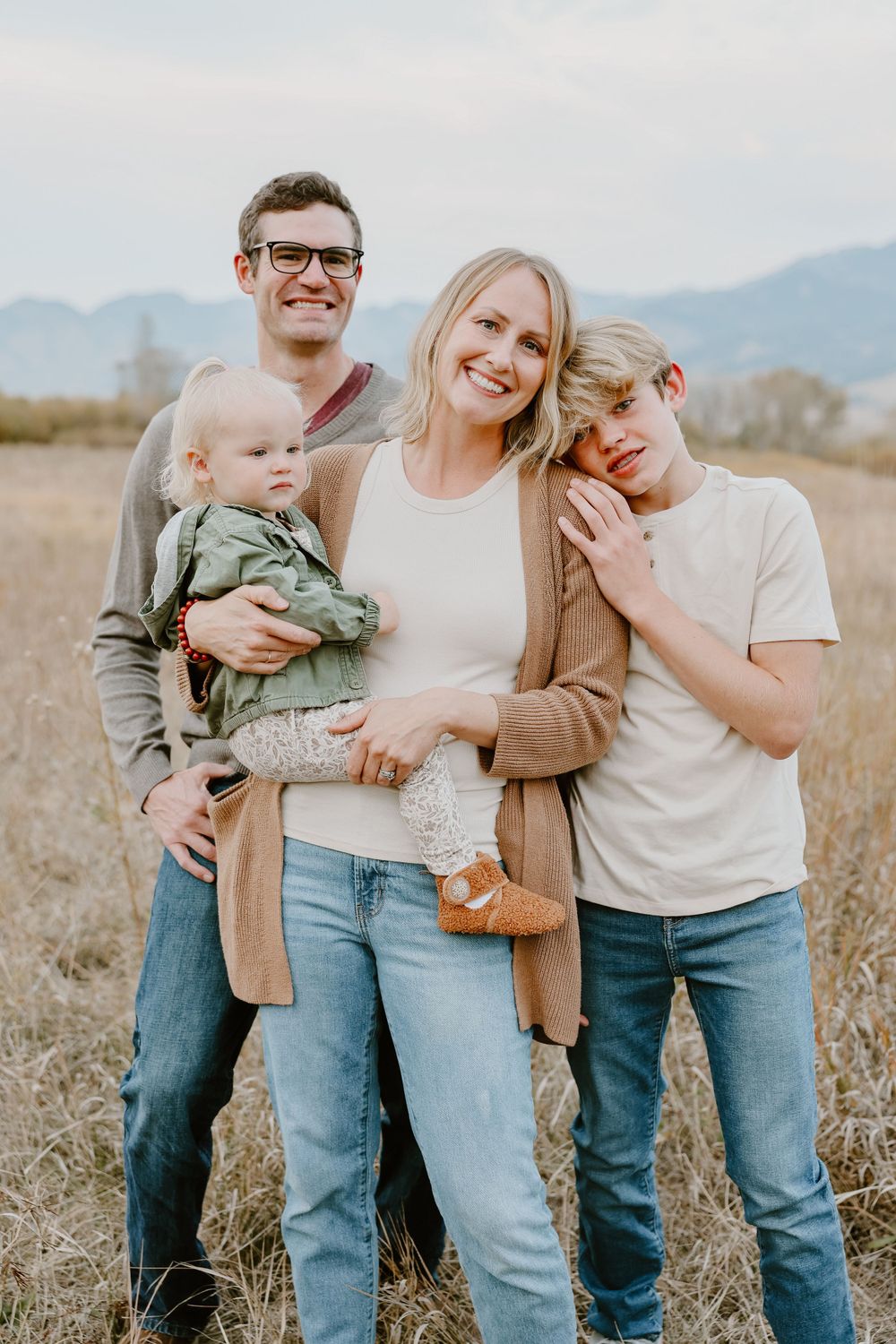 authentic family portraits in bozeman montana.