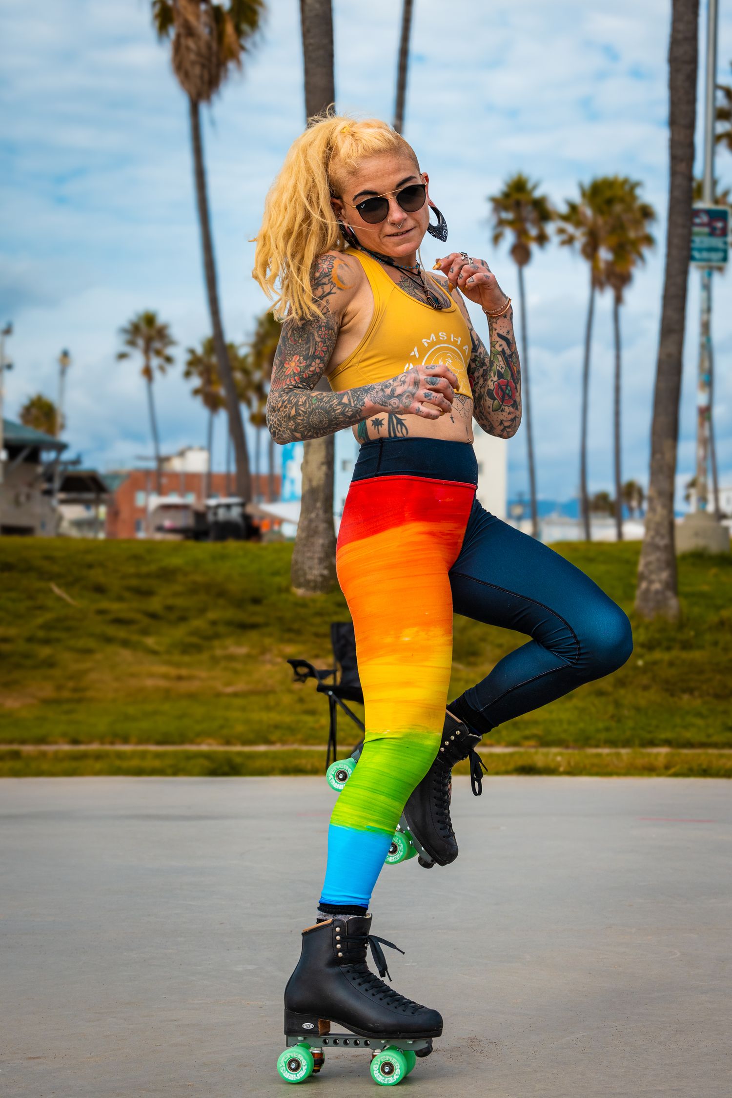 Roller skating portrait