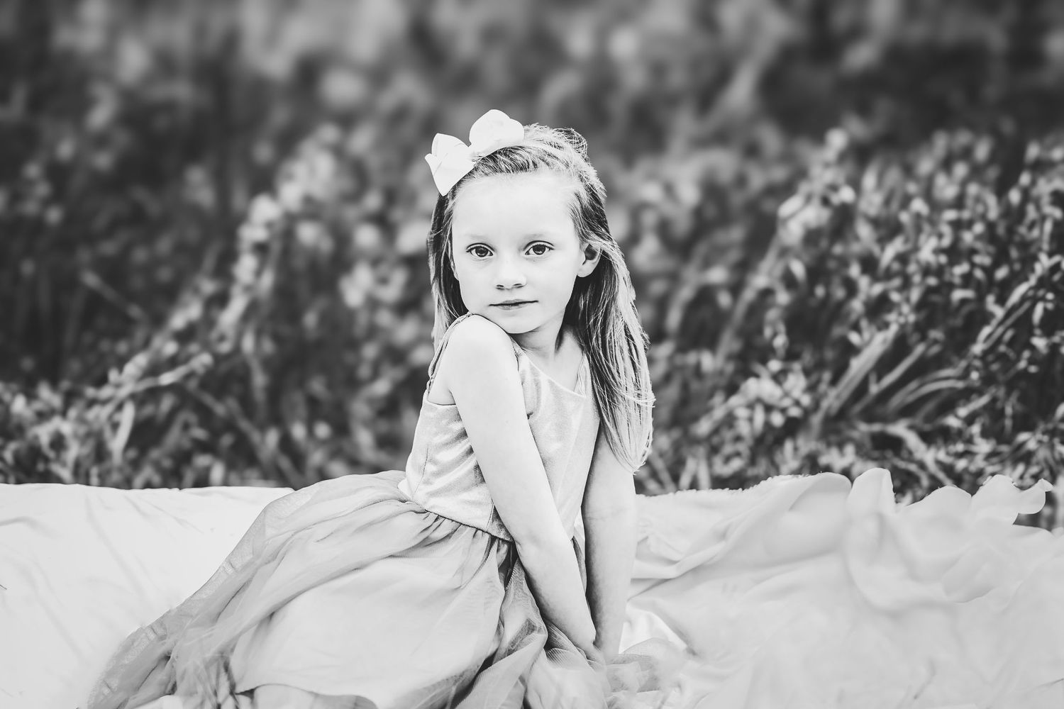 Little girl poses at Prophetstown State Park in West Lafayette.