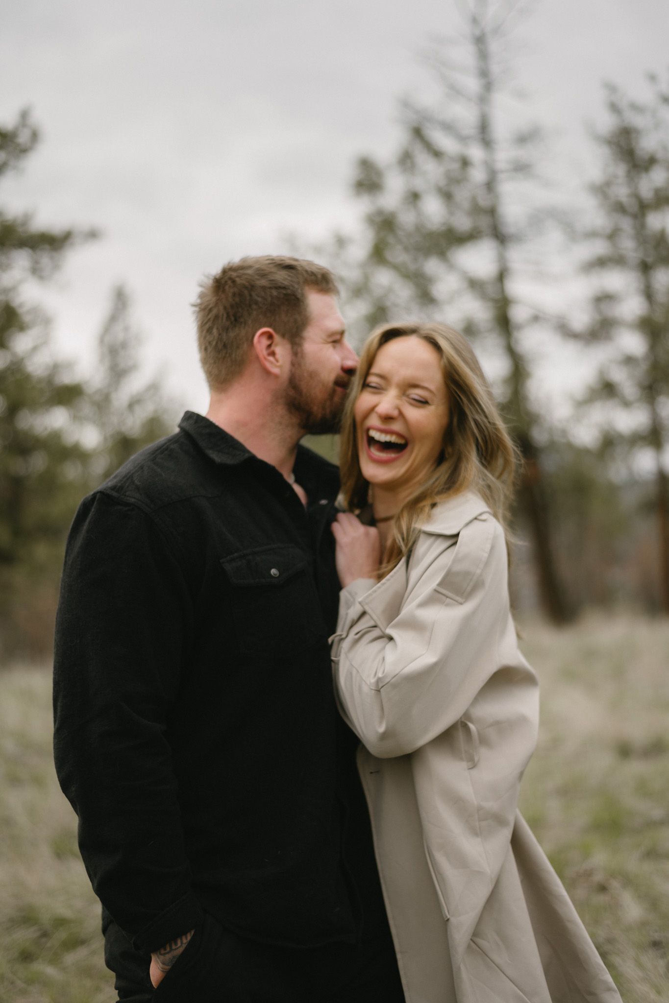couple laughing