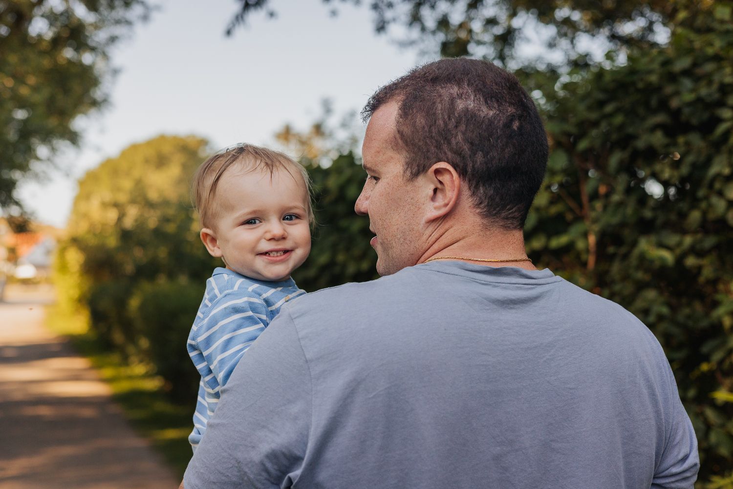Familjefotografering far & son Ystad