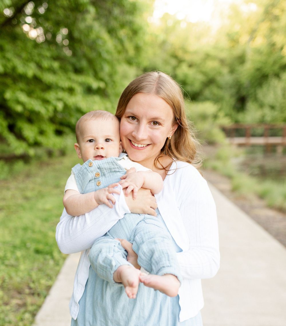 Candid moment during lifestyle photography session in St. Charles County