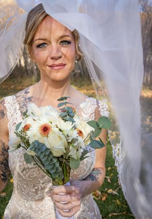 a bride with a veil
