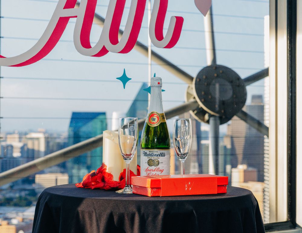Reunion Tower Surprise Proposal Dallas, Texas captured by My One Sweet Rose Photo Dallas Proposal Photographer