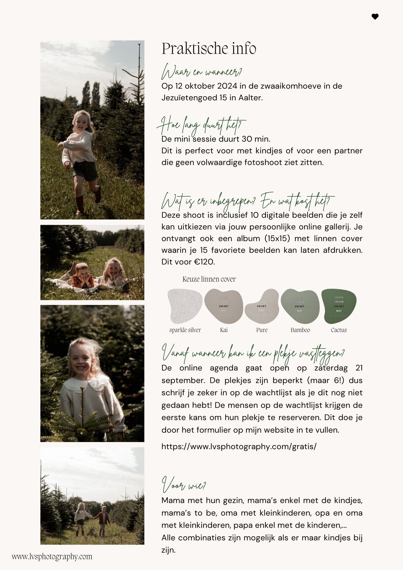 Kerst mini sessies