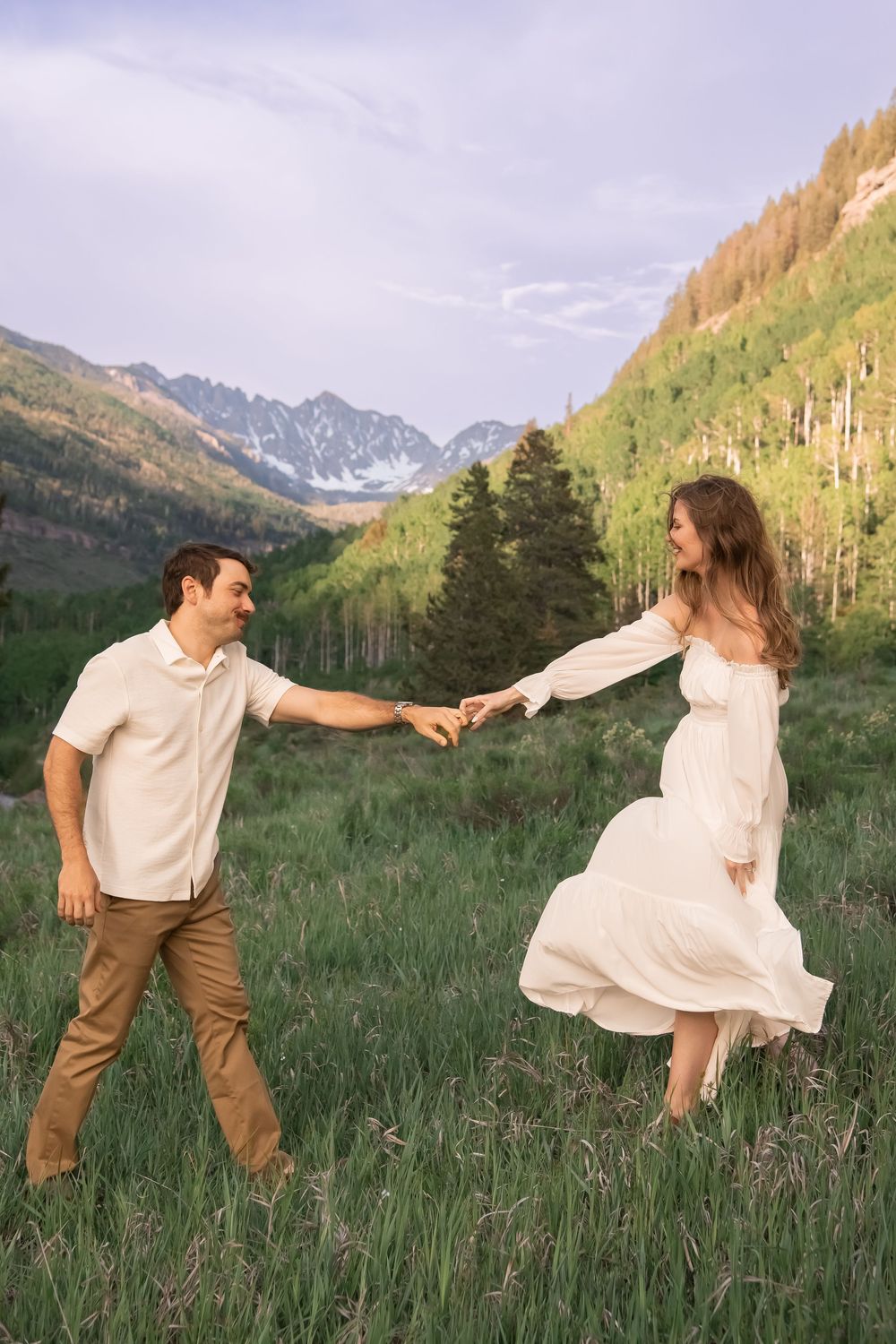 beautiful vail engagement photos