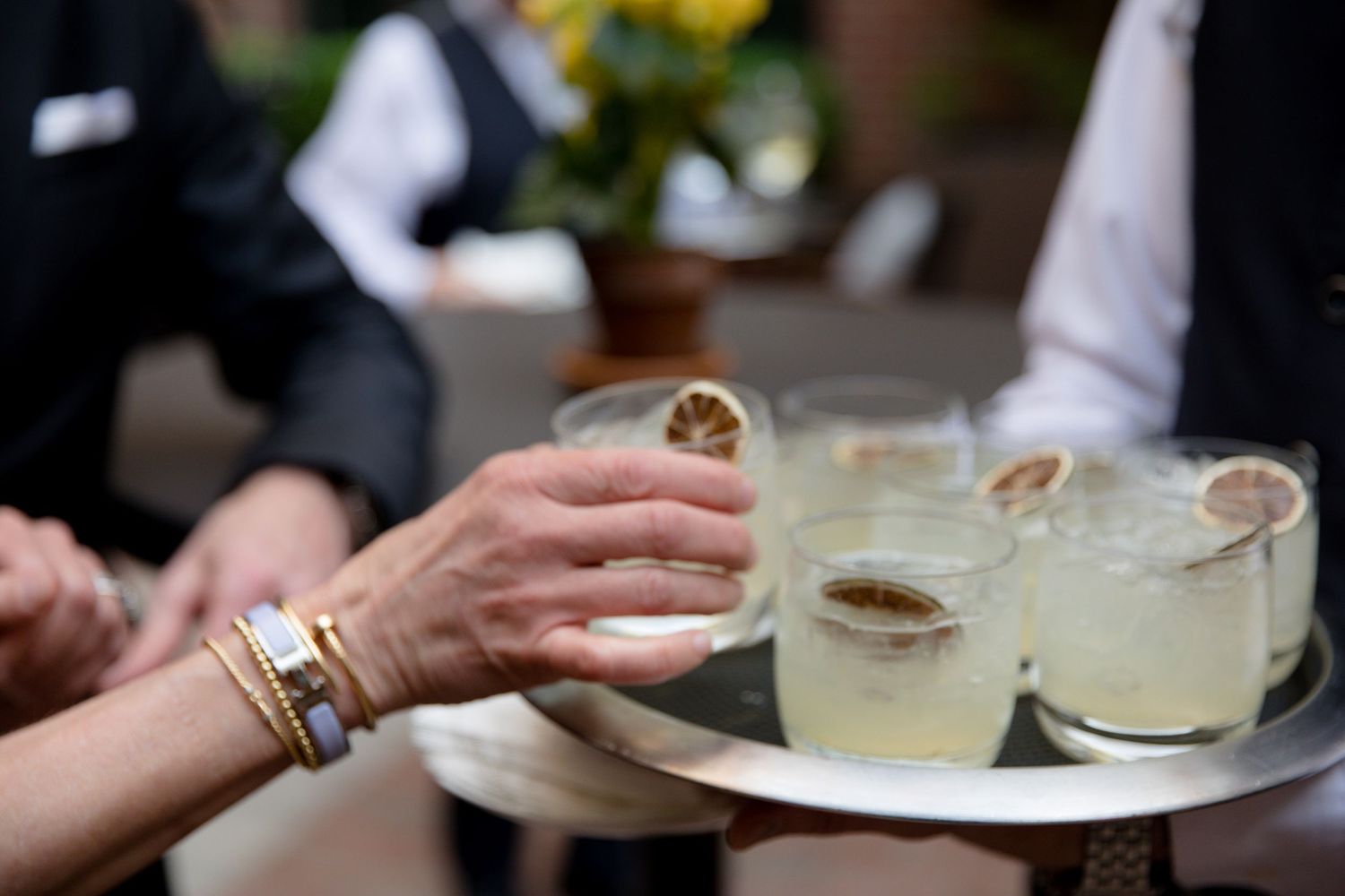 photograph of margarita drink tray