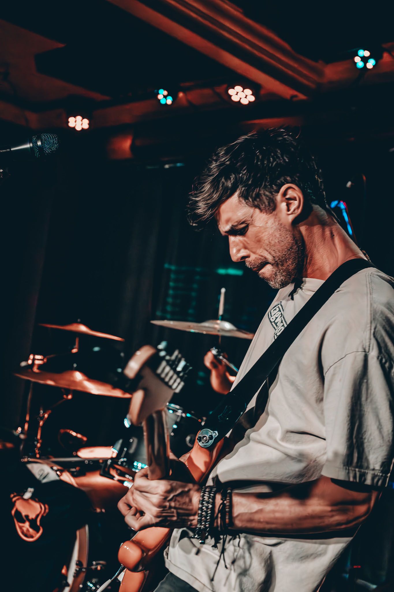 Guitar player on stage