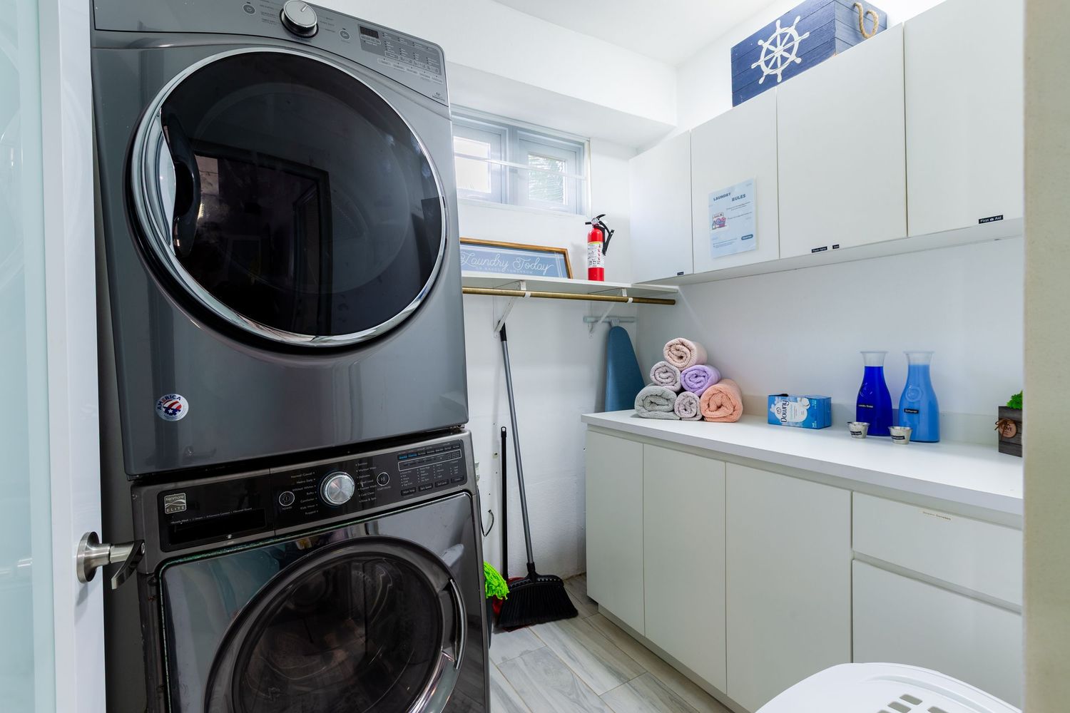 Laundry room. Beach house in Vega Baja, Puerto Rico.