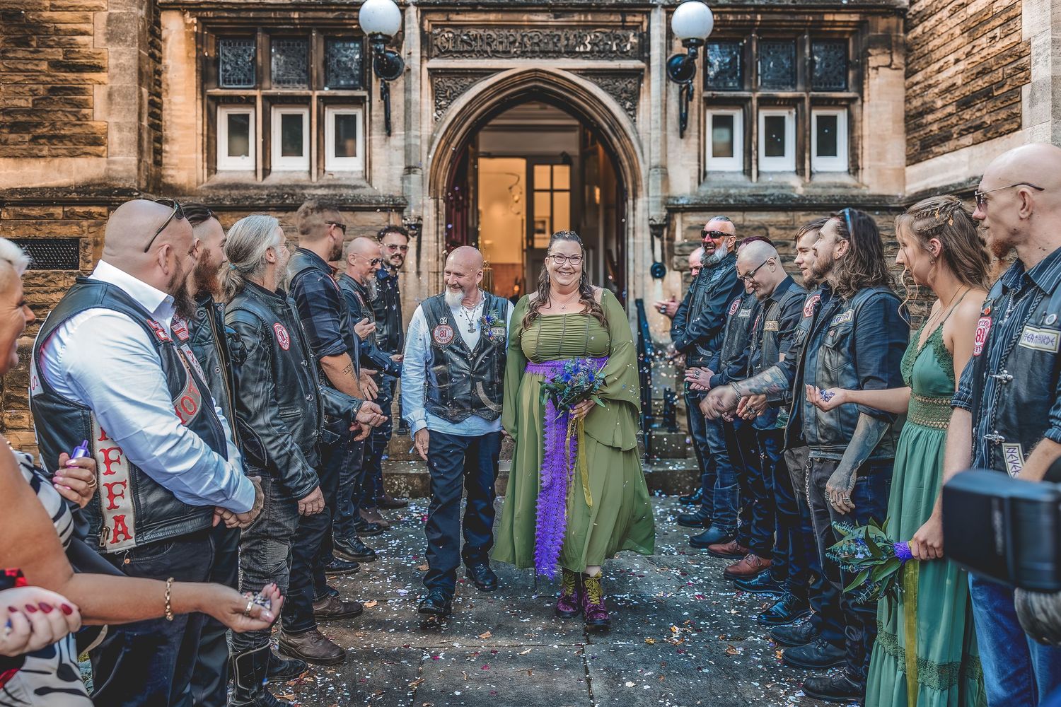 Natural wedding guest interaction photography Newark