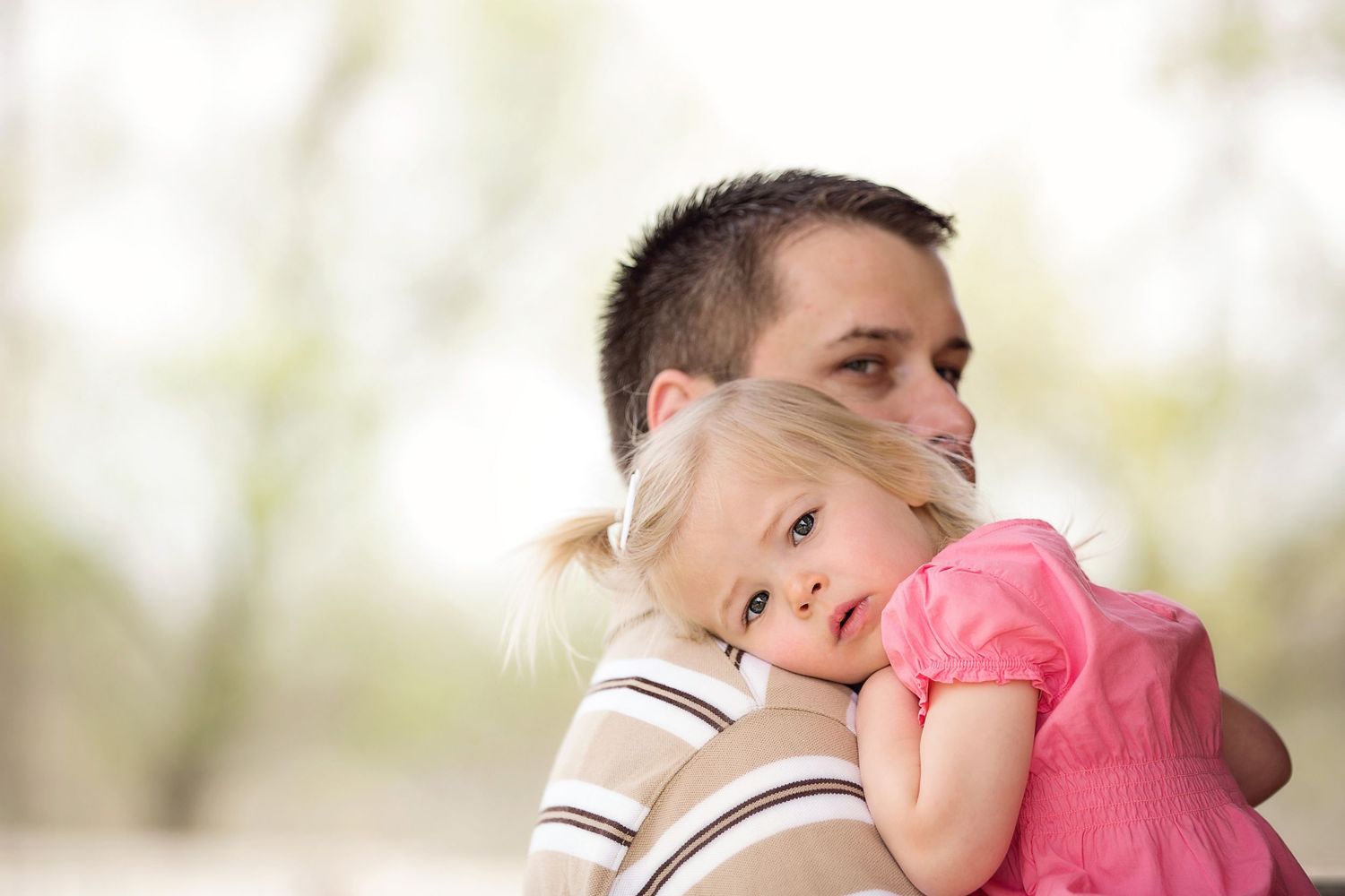 Kensington Metropark Farm Center family photography of father and baby girl by Brighton, MI family photographer