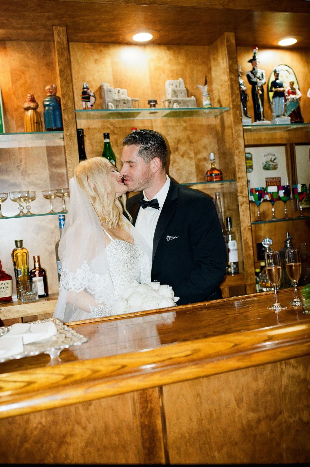 Sharp, nostalgic direct flash wedding photography in Hope Ranch. Cinematic film look by an NC photographer.