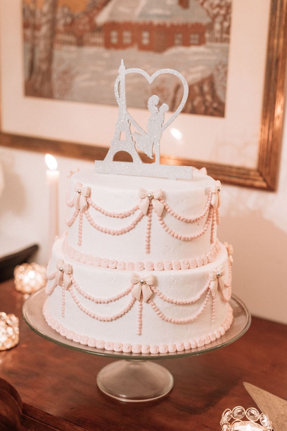 35mm film wedding cake at Santa Barbara private estate. Serving Southern CA and North Carolina.
