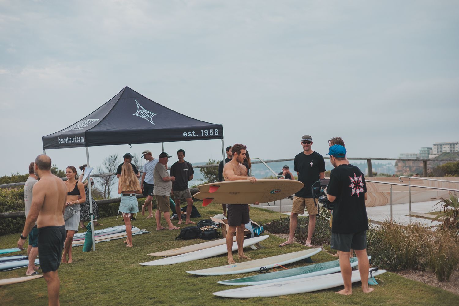 Bennett Surf Co surfboard demo day — brand and event photography, Northern Beaches Sydney