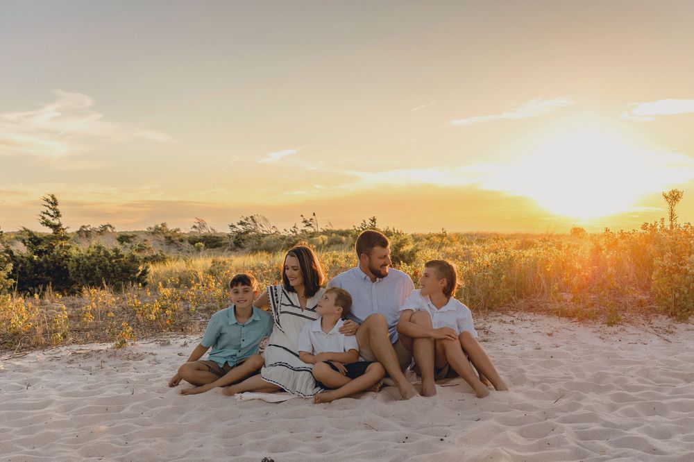 family photos sunset