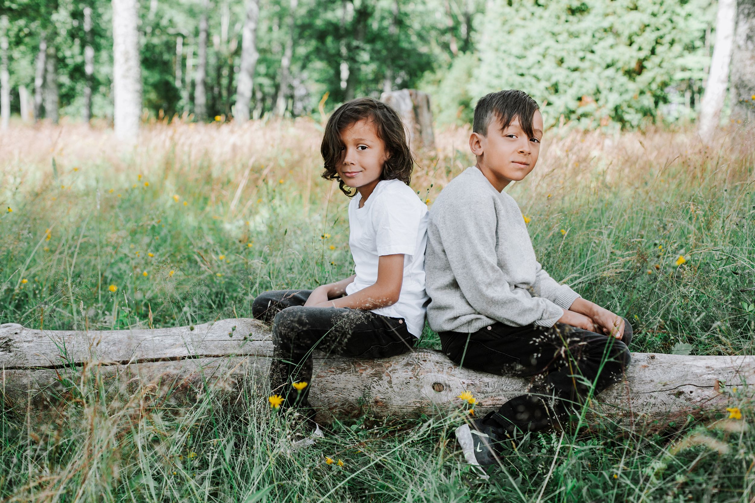 Familjefotografering på Hammarsudde. Fotograf Rebecca Nordin, Karlstad.