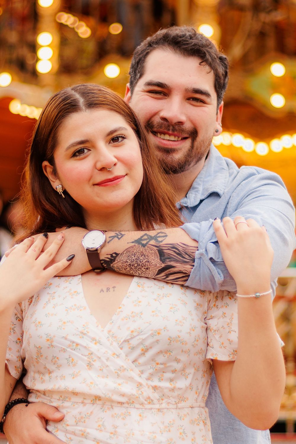 Sesión de fotos de pareja en Chapultepec, Ciudad de México.