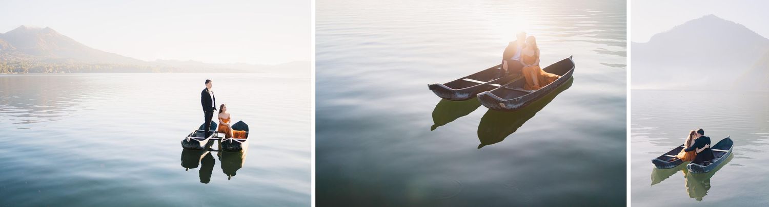 Stunning pre-wedding locations in Kintamani, Bali: Batur Lake, Tamblingan