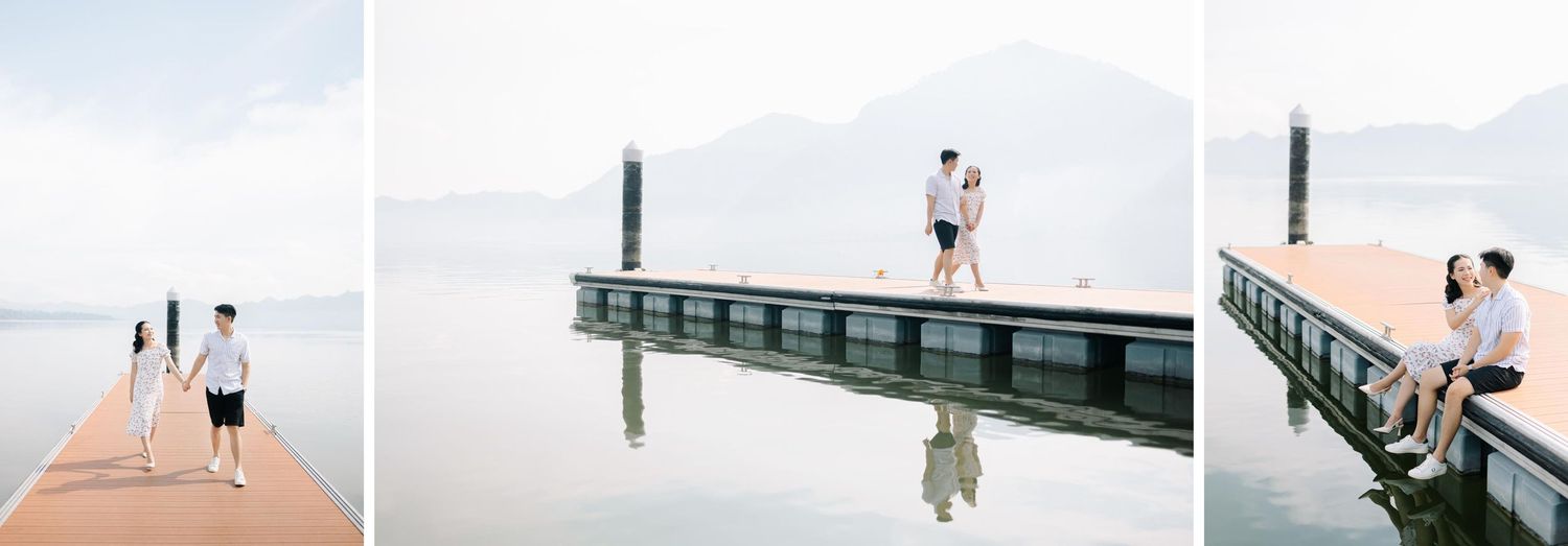 Stunning pre-wedding locations in Kintamani, Bali: Dermaga Kedisan, Batur Lake