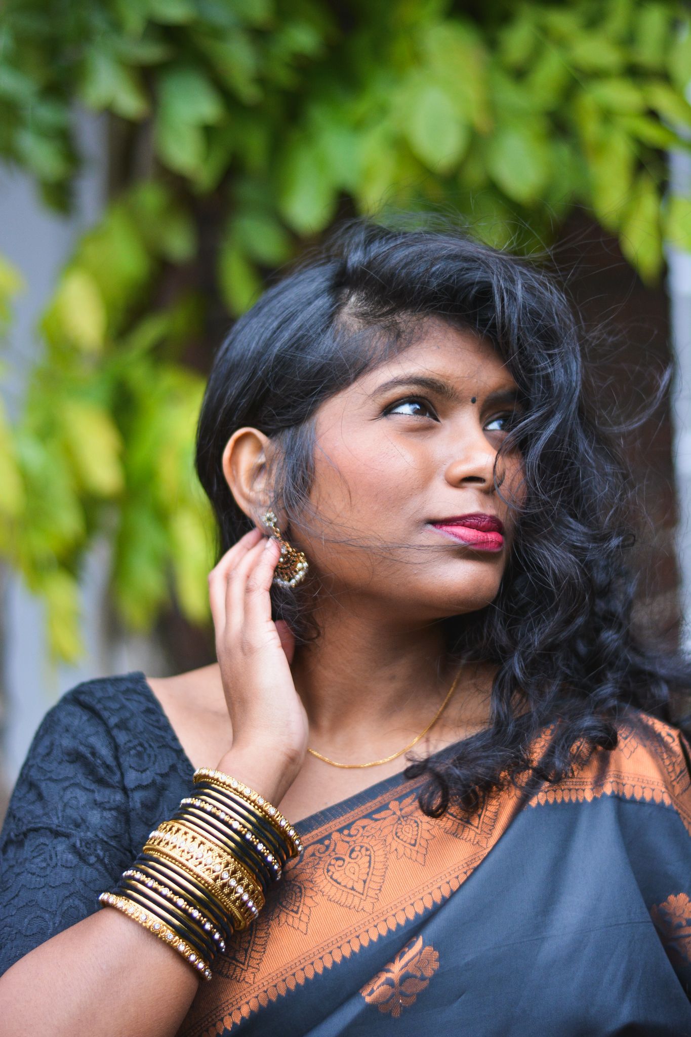 Natural light portrait of women