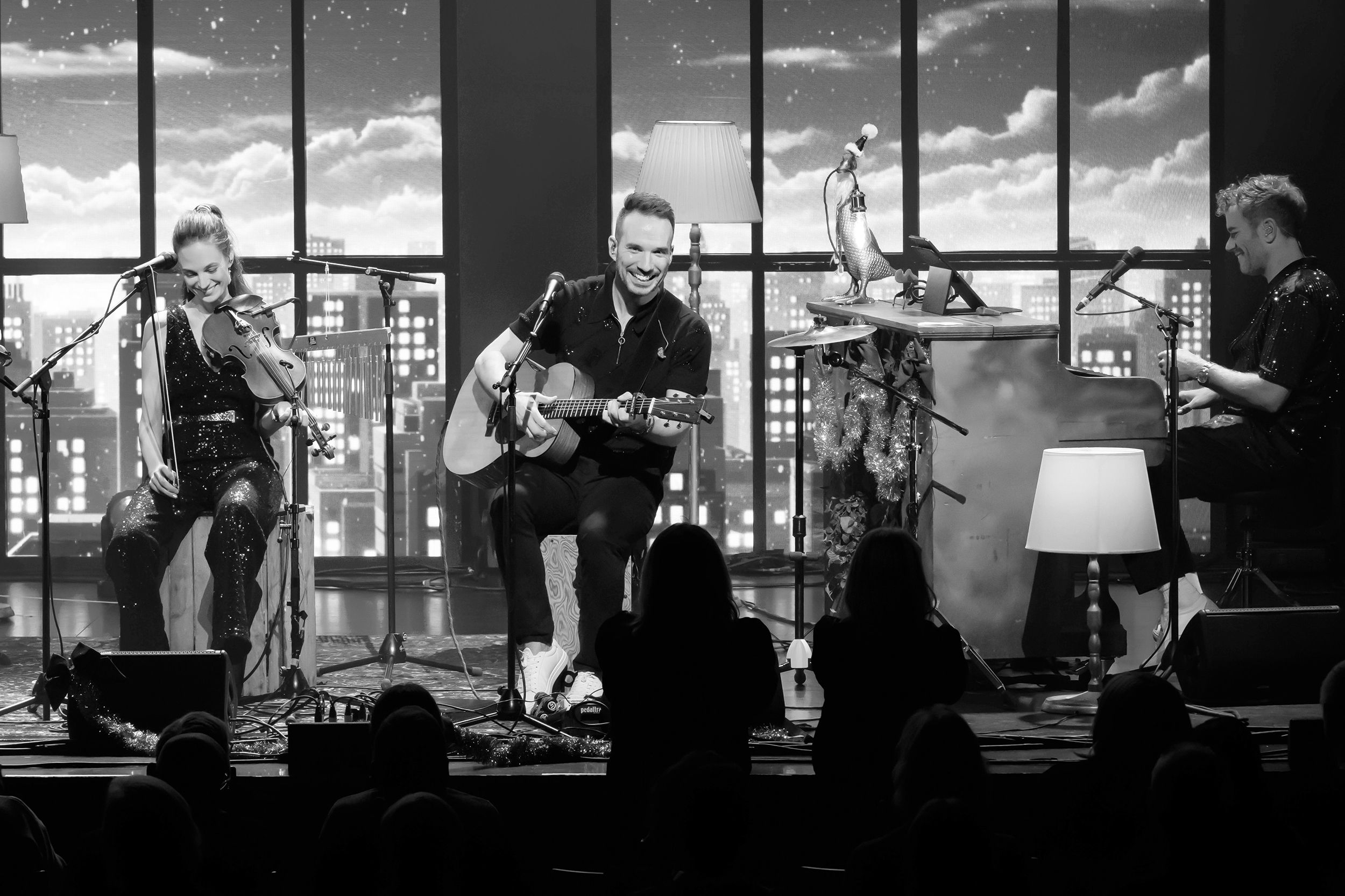 Unplugged Christmas i Linköping konsert och kongress. Med Peter Johansson, Bruno Mitsogiannis, Matilda Grün och Petra Wahlgren.