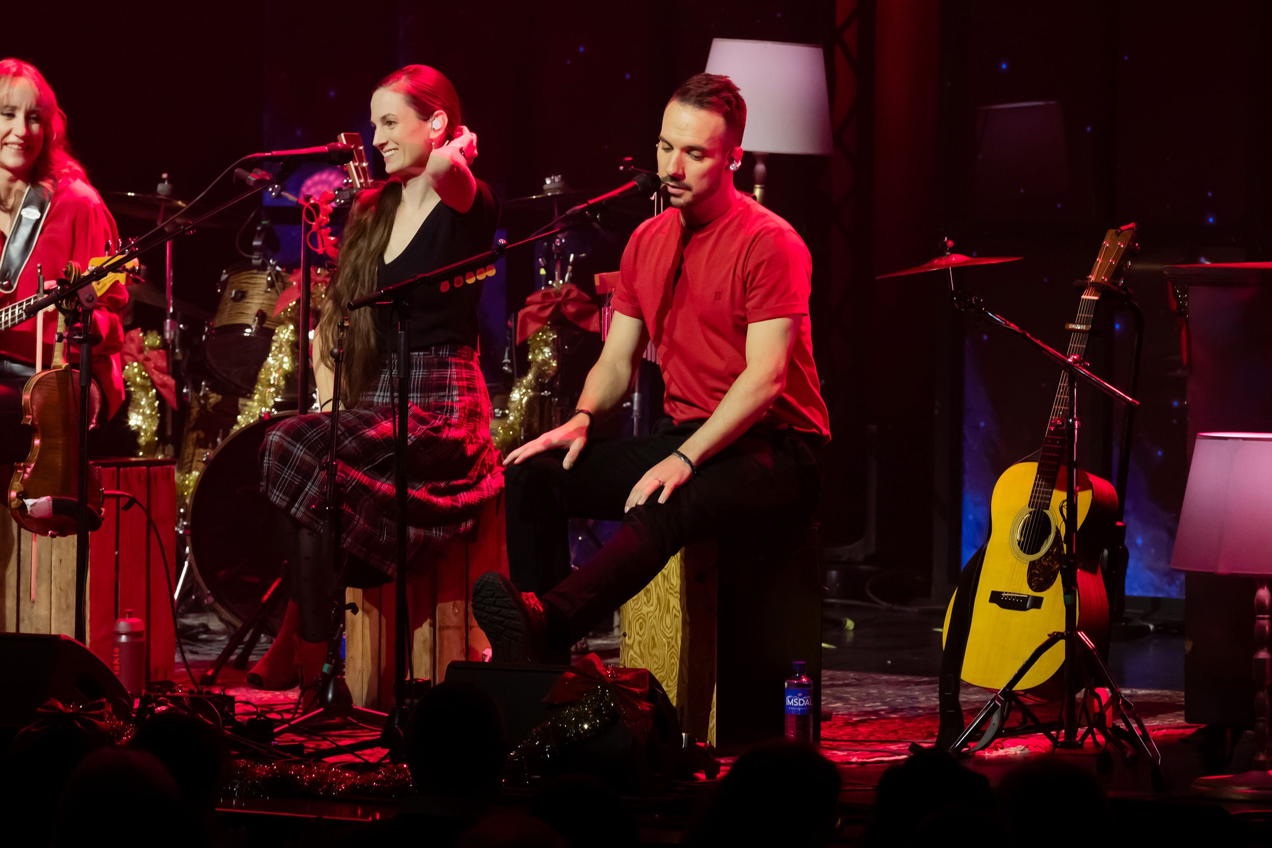 Unplugged Christmas i Linköping konsert och kongress. Med Peter Johansson, Bruno Mitsogiannis, Matilda Grün och Petra Wahlgren.