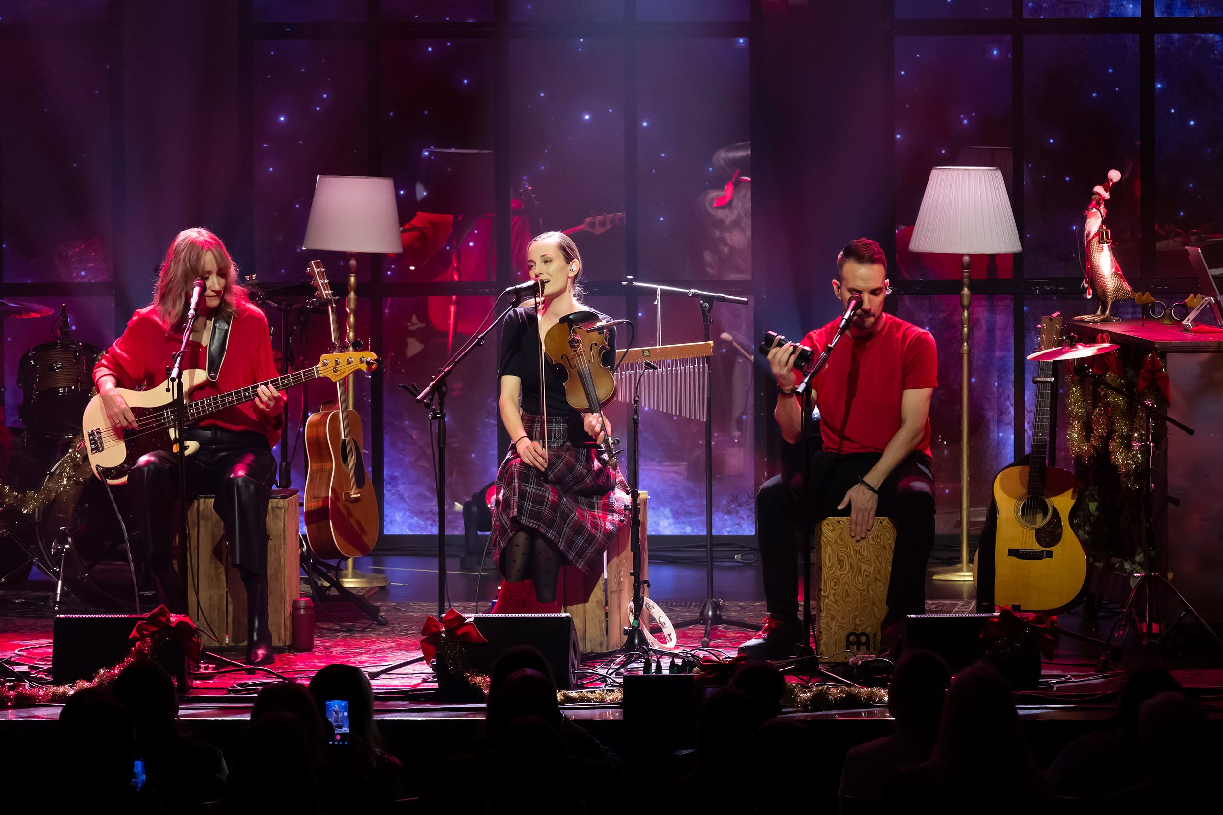 Unplugged Christmas i Linköping konsert och kongress. Med Peter Johansson, Bruno Mitsogiannis, Matilda Grün och Petra Wahlgren.