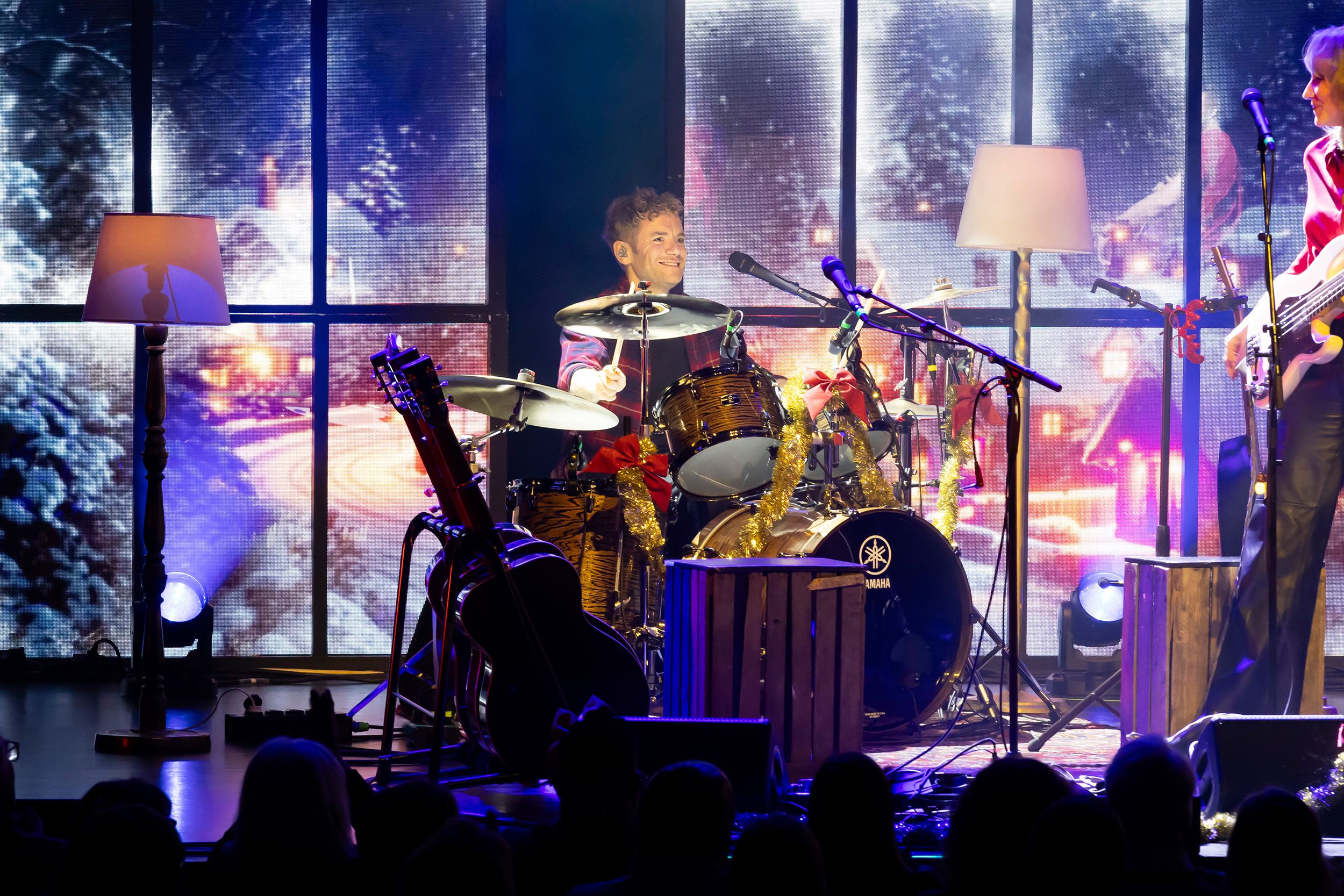 Unplugged Christmas i Linköping konsert och kongress. Med Peter Johansson, Bruno Mitsogiannis, Matilda Grün och Petra Wahlgren.
