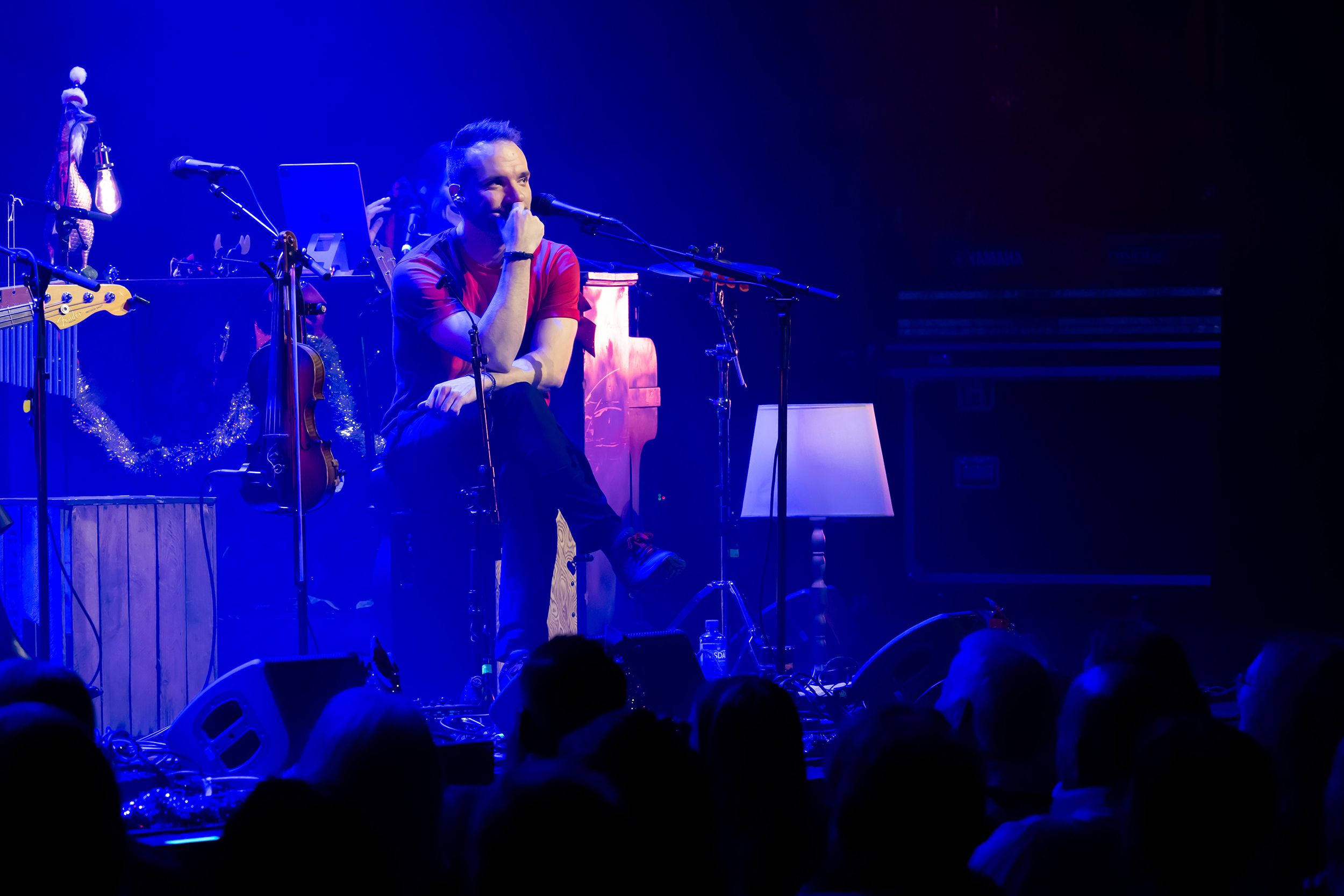 Unplugged Christmas i Linköping konsert och kongress. Med Peter Johansson, Bruno Mitsogiannis, Matilda Grün och Petra Wahlgren.