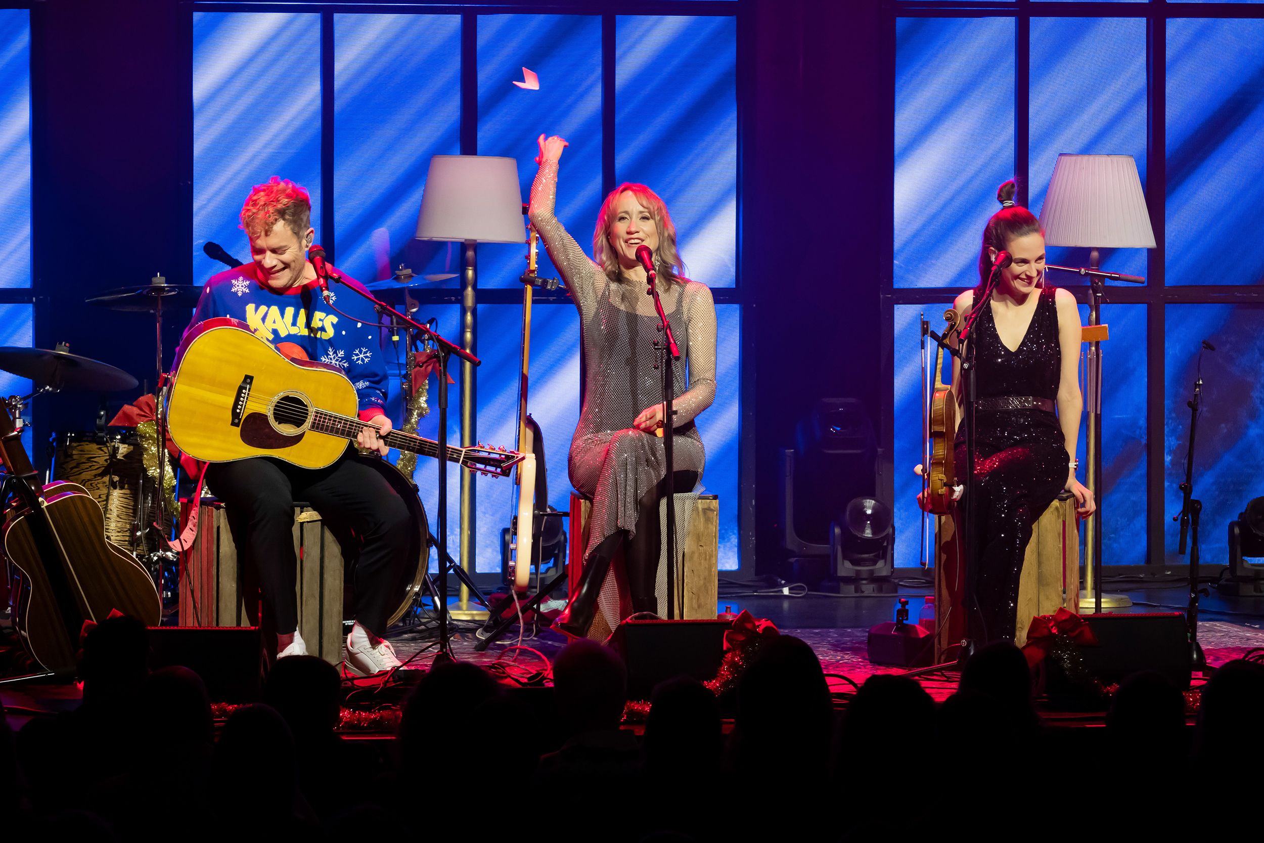 Unplugged Christmas i Linköping konsert och kongress. Med Peter Johansson, Bruno Mitsogiannis, Matilda Grün och Petra Wahlgren.