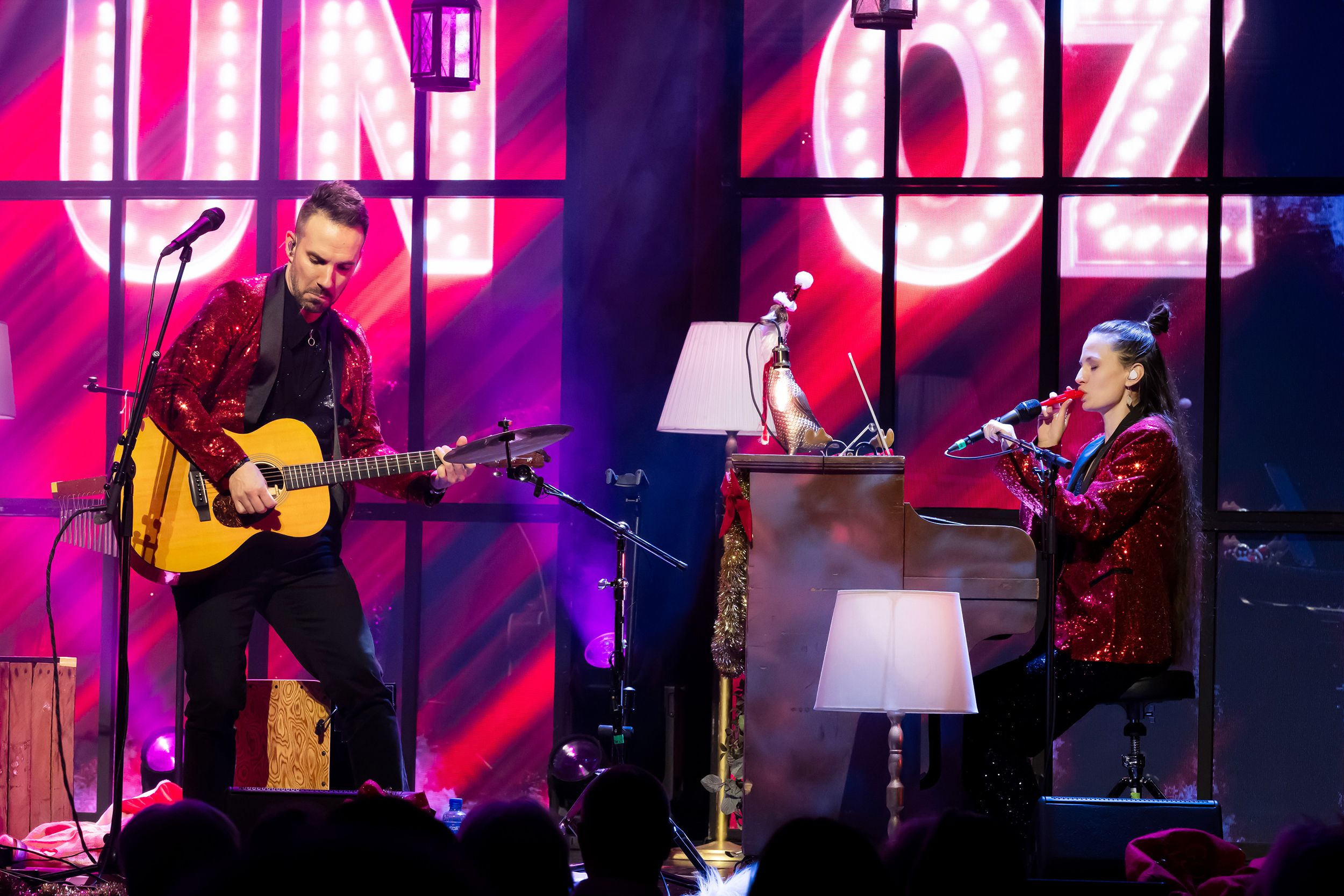 Unplugged Christmas i Linköping konsert och kongress. Med Peter Johansson, Bruno Mitsogiannis, Matilda Grün och Petra Wahlgren.