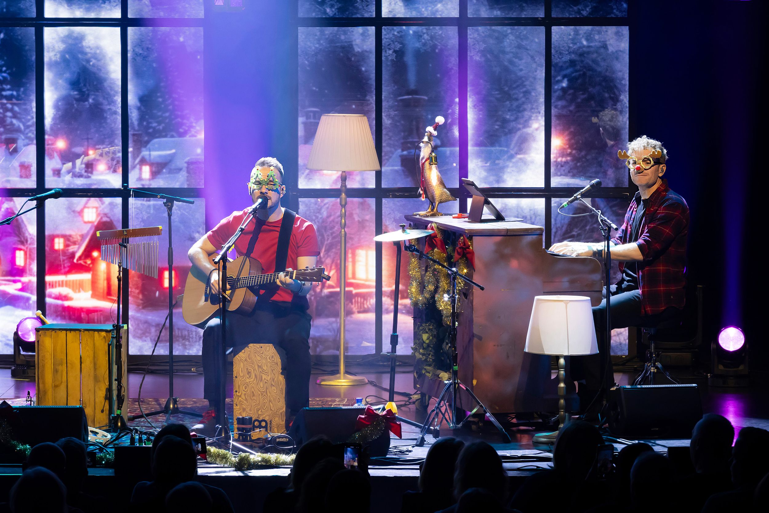 Unplugged Christmas i Linköping konsert och kongress. Med Peter Johansson, Bruno Mitsogiannis, Matilda Grün och Petra Wahlgren.