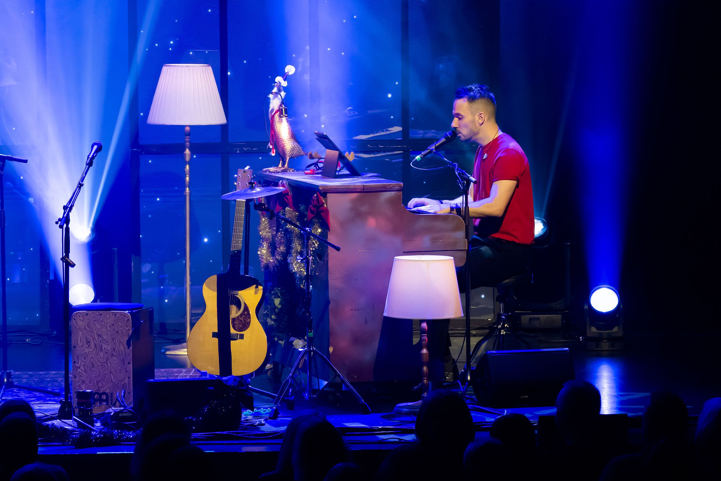 Unplugged Christmas i Linköping konsert och kongress. Med Peter Johansson, Bruno Mitsogiannis, Matilda Grün och Petra Wahlgren.
