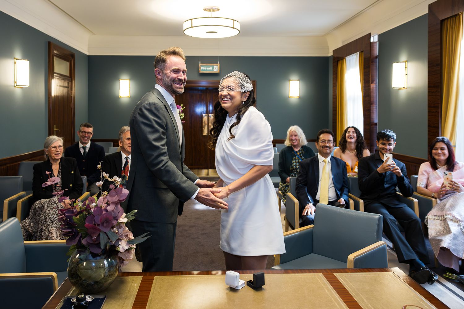 small wedding at hackney town hall