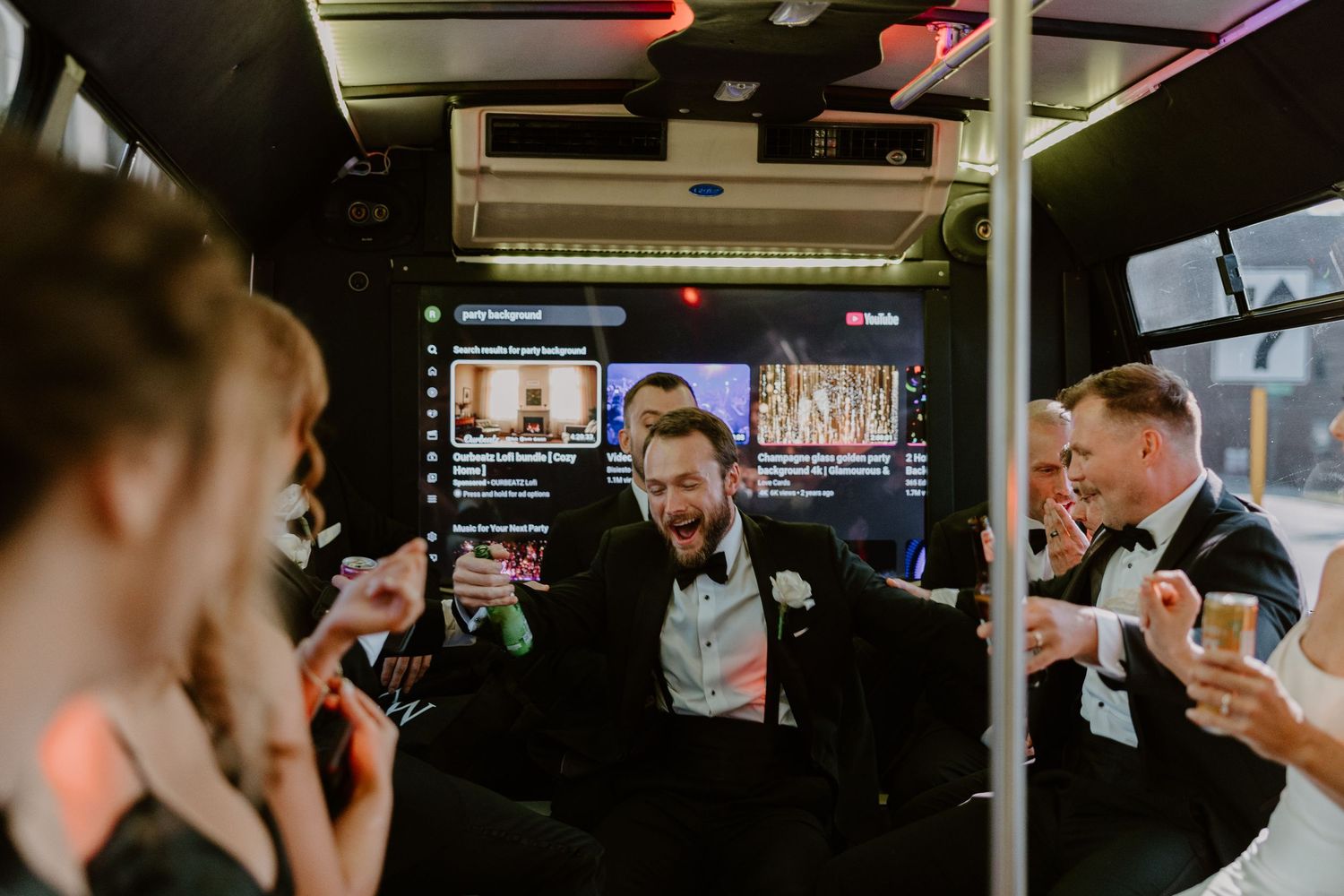 Wedding party transportation to Mill & Mine Knoxville wedding, wedding photography by Allie Krauser Digitals