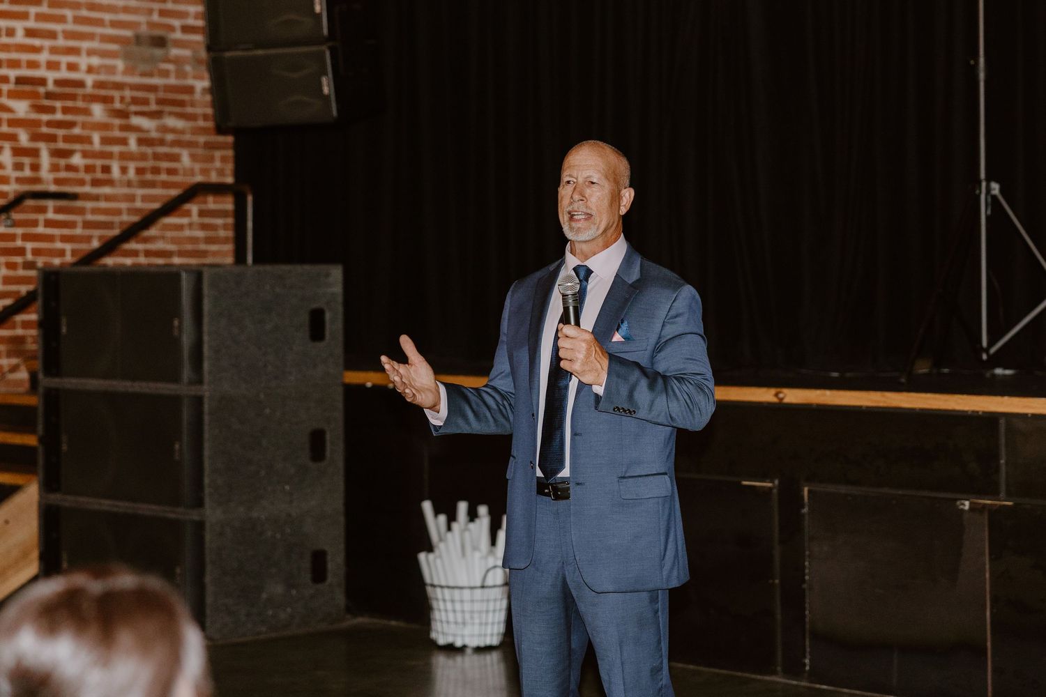Reception at Mill & Mine Knoxville wedding, wedding photography by Allie Krauser
