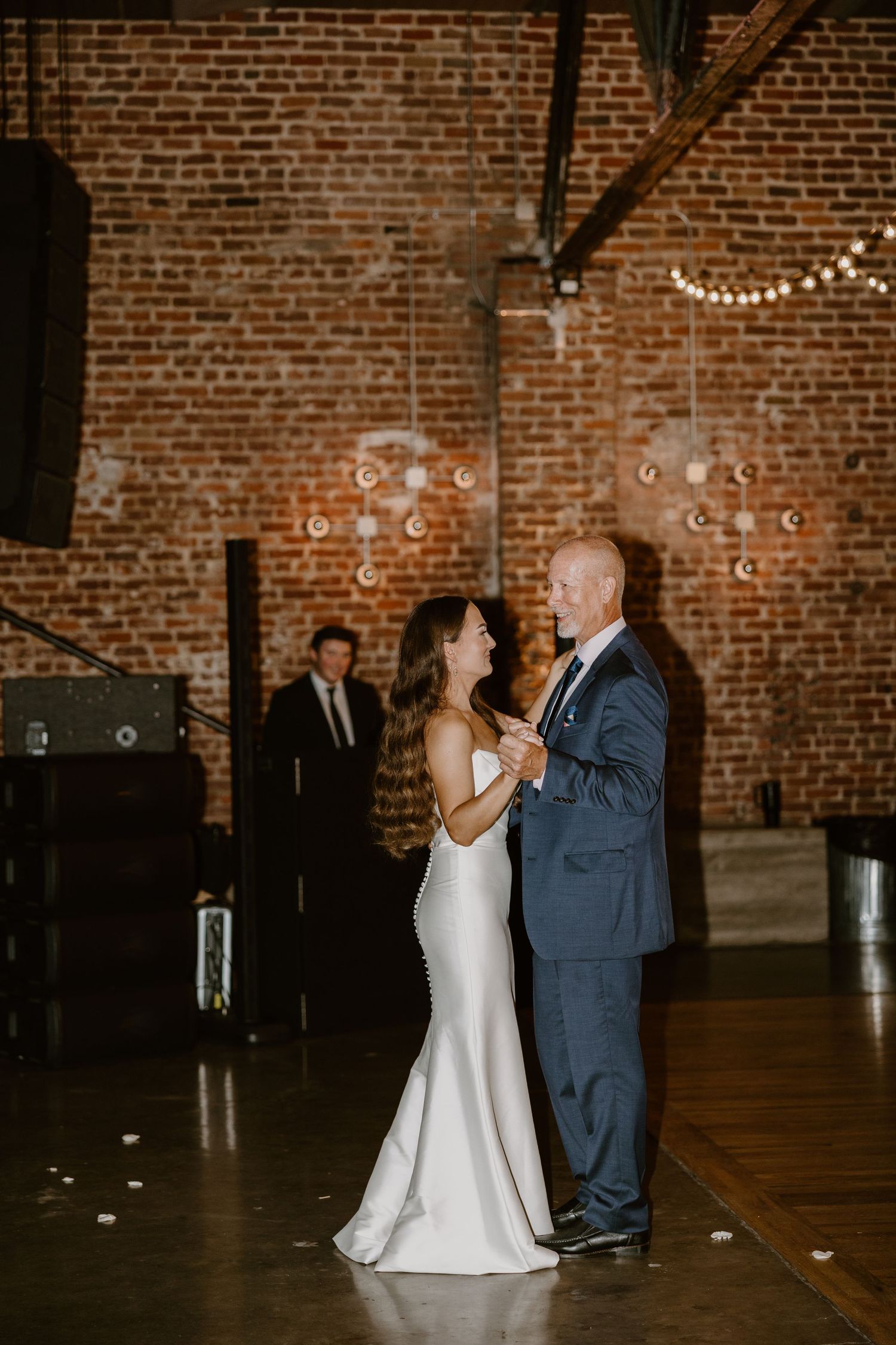 Reception at Mill & Mine Knoxville wedding, wedding photography by Allie Krauser