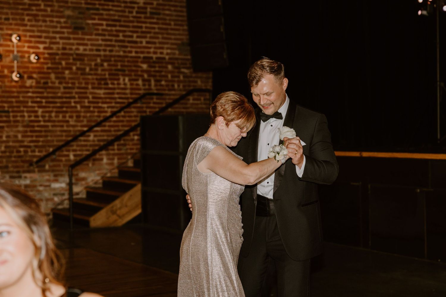Reception at Mill & Mine Knoxville wedding, wedding photography by Allie Krauser
