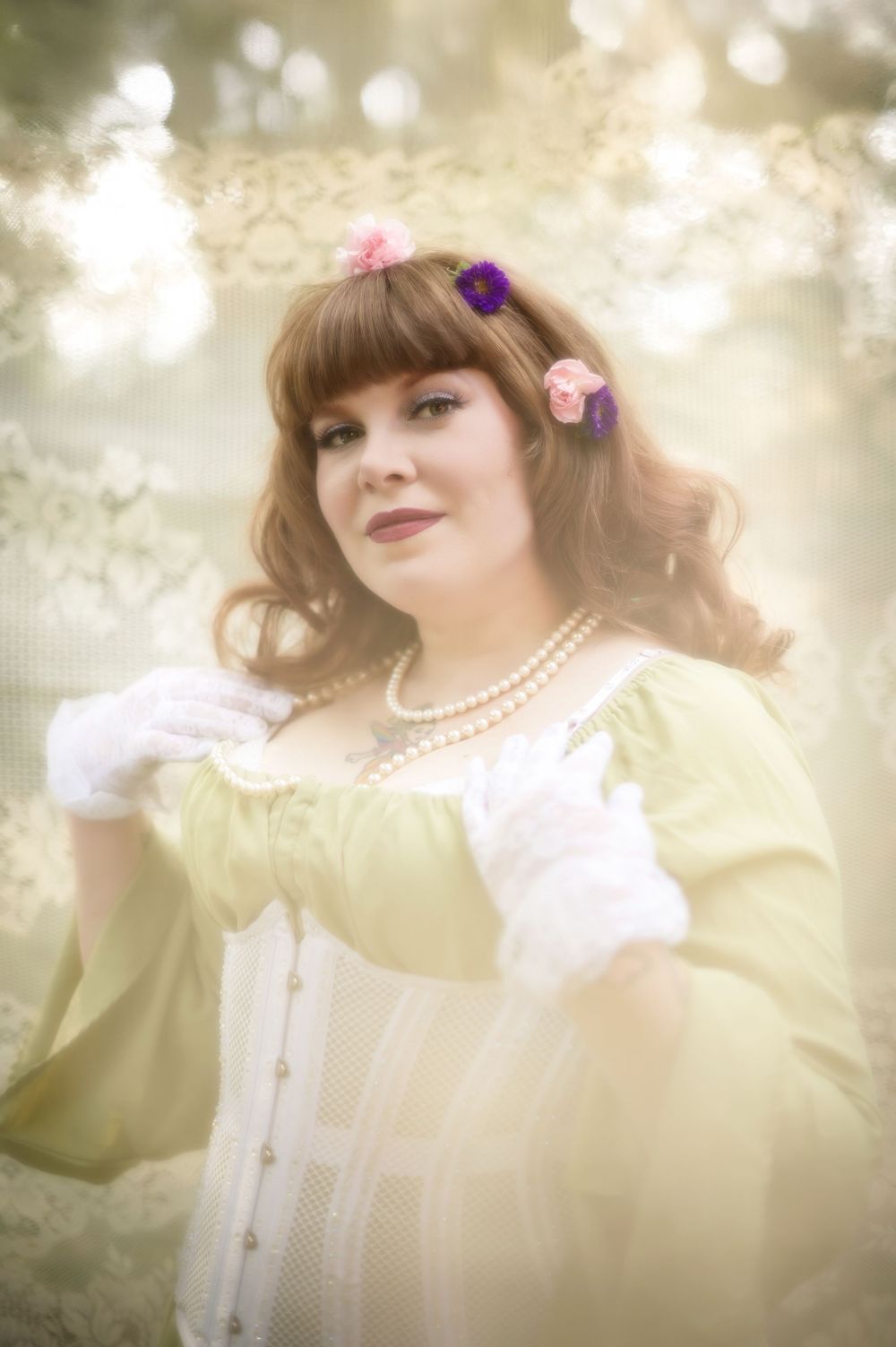 Dreamy golden hour Flower Bound Photo event done at Fish Lake in Spokane Washington Cheney Washington