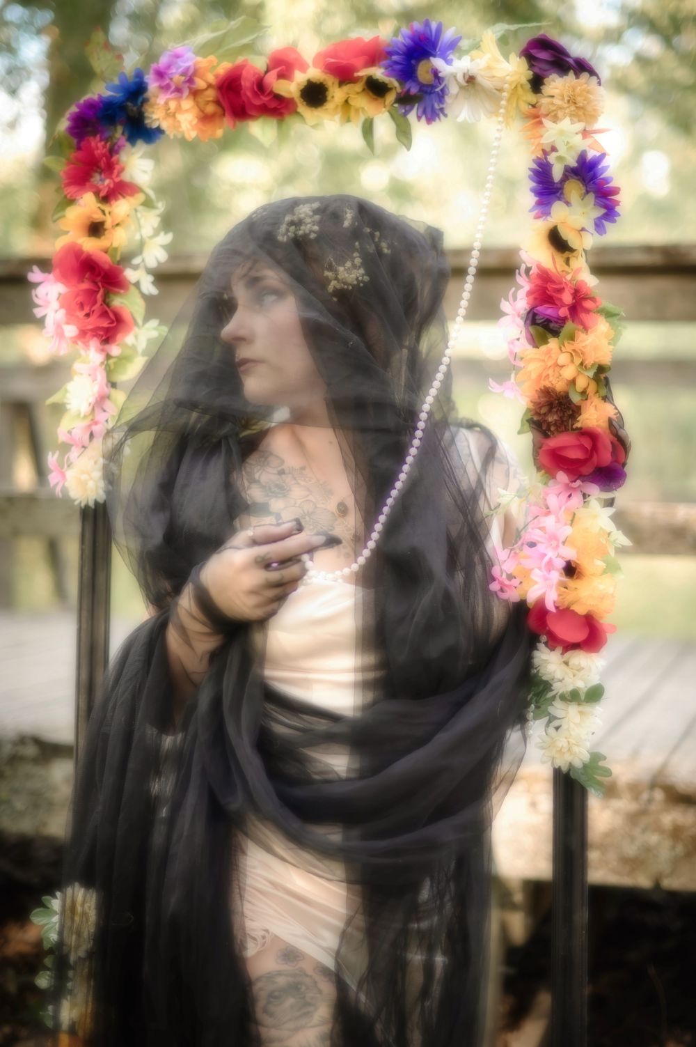 Dreamy golden hour Flower Bound Photo event done at Fish Lake in Spokane Washington Cheney Washington