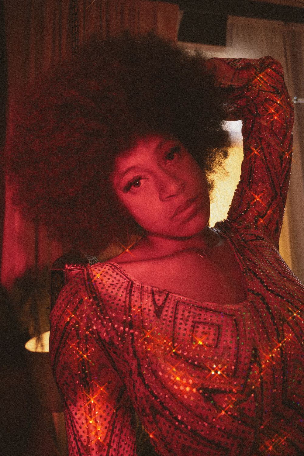 70s themed photoshoot shot in studio in Spokane Washington