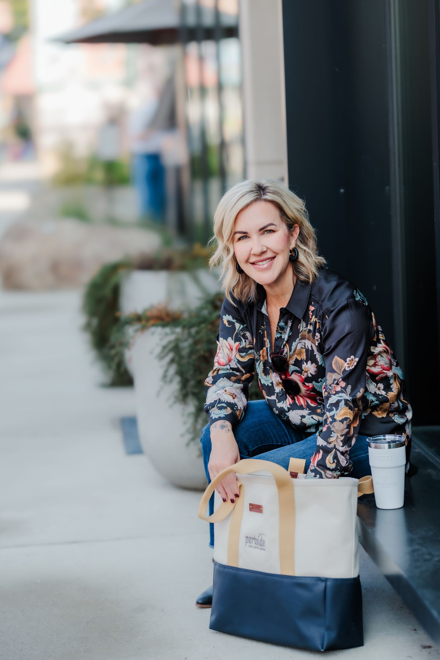 Realtor has a lifestyle portrait for brand content and uses it easily in her social media marketing. Taken in Augusta Maine by Betsy Rand.