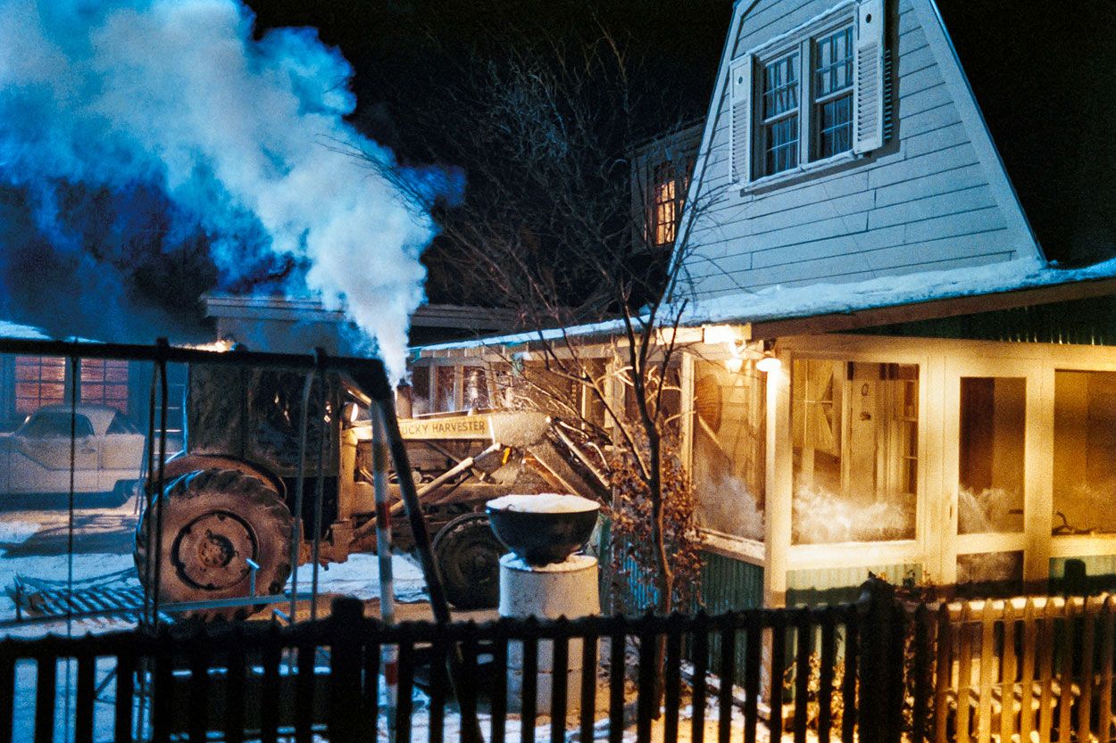 Kentucky Harvester crashing into the Futterman house